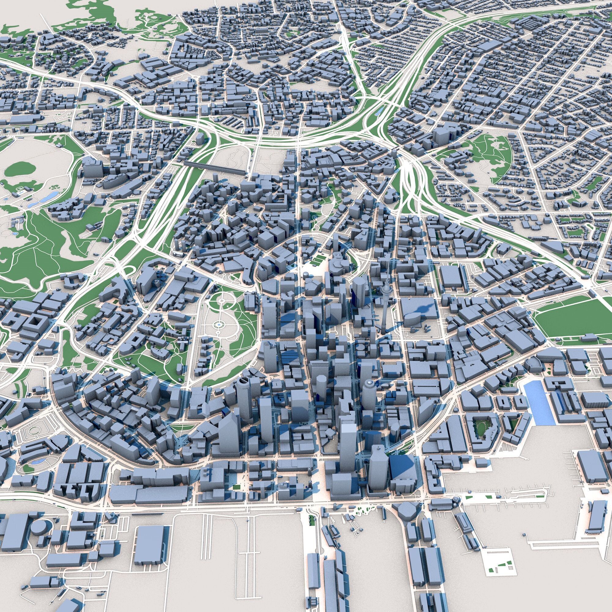 Auckland City North Island New Zealand 3D model_5