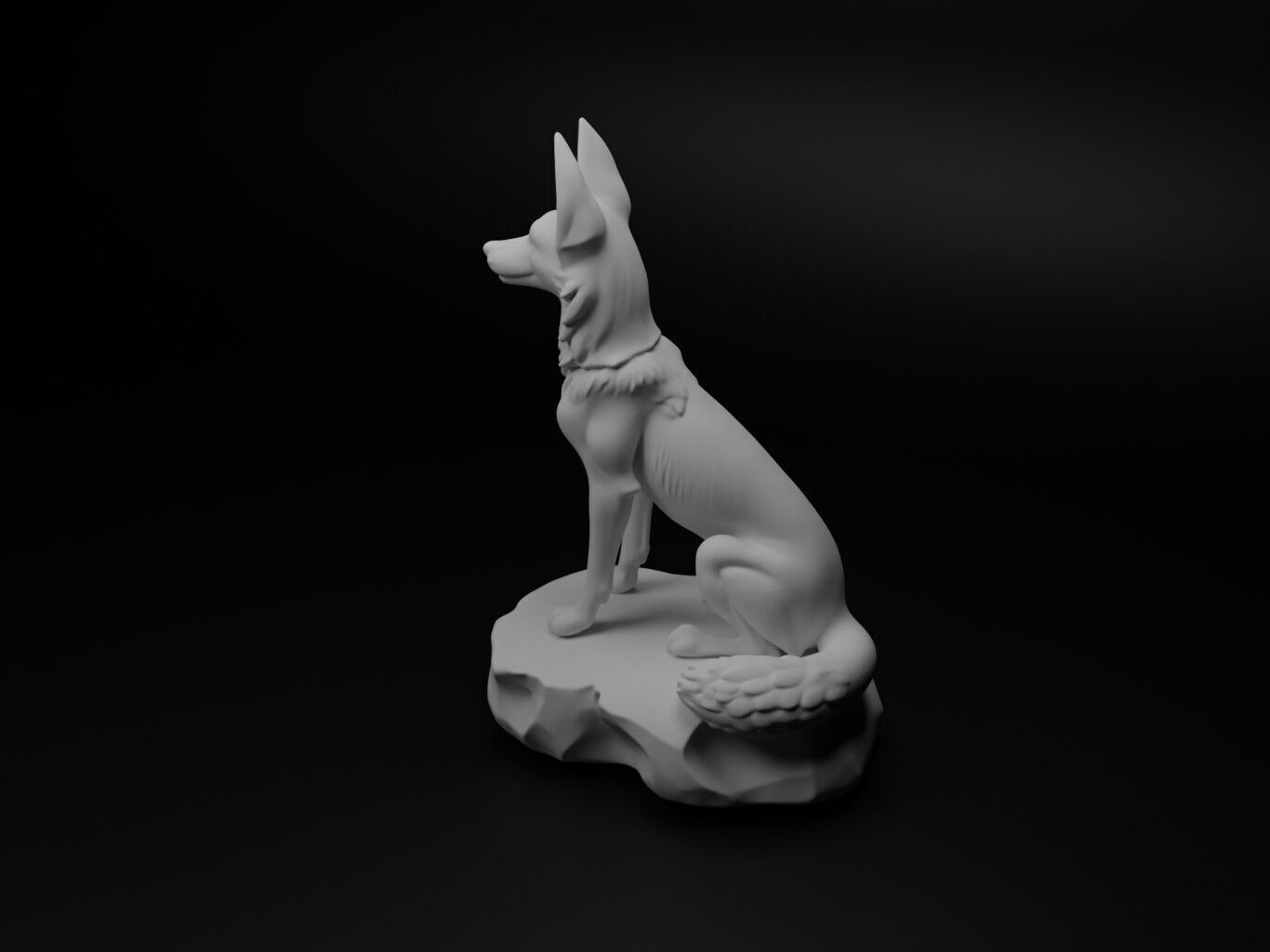 Fennec fox Animal Figure 3D print model_1