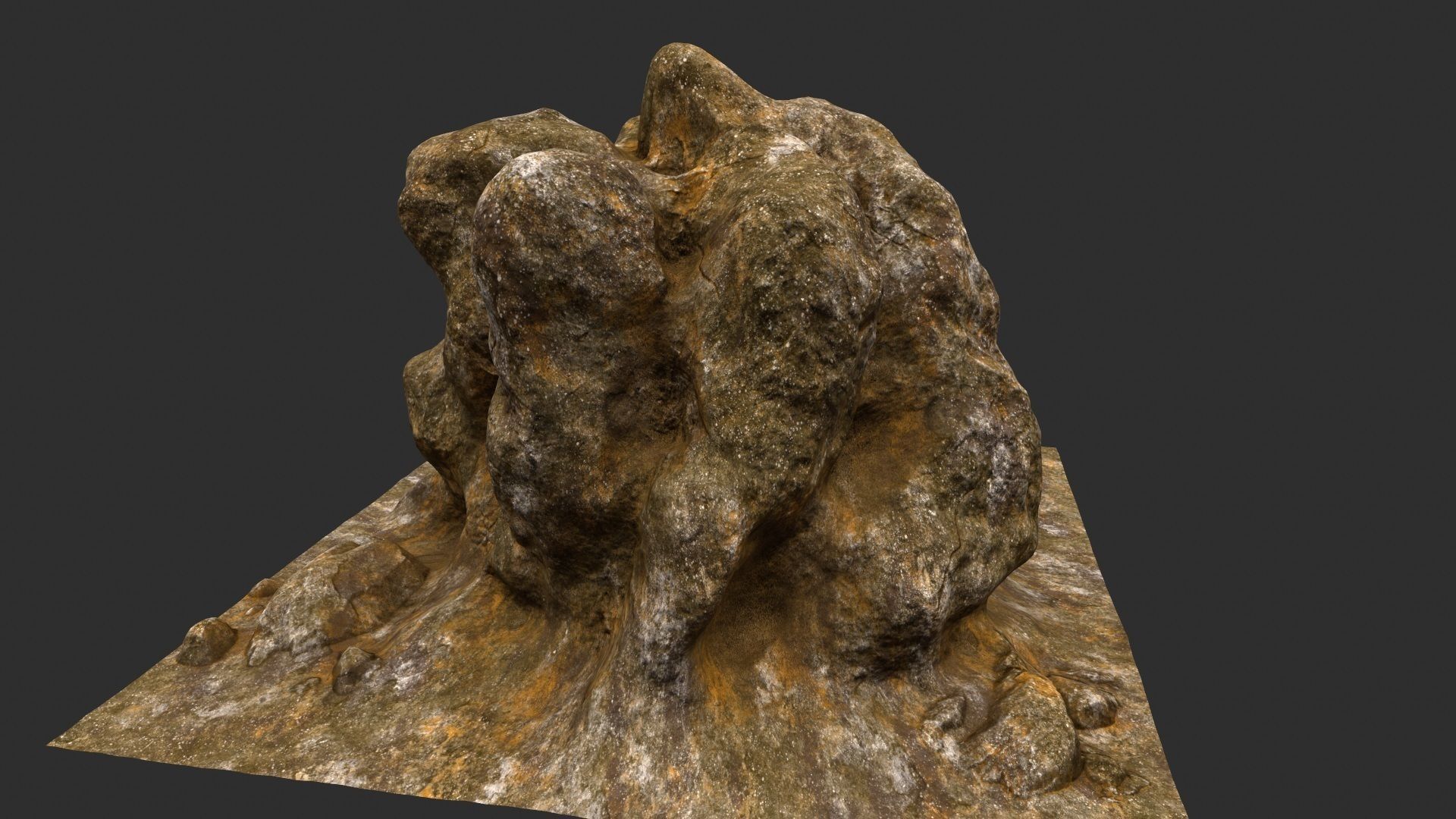 rocks mount 4 3D model_9