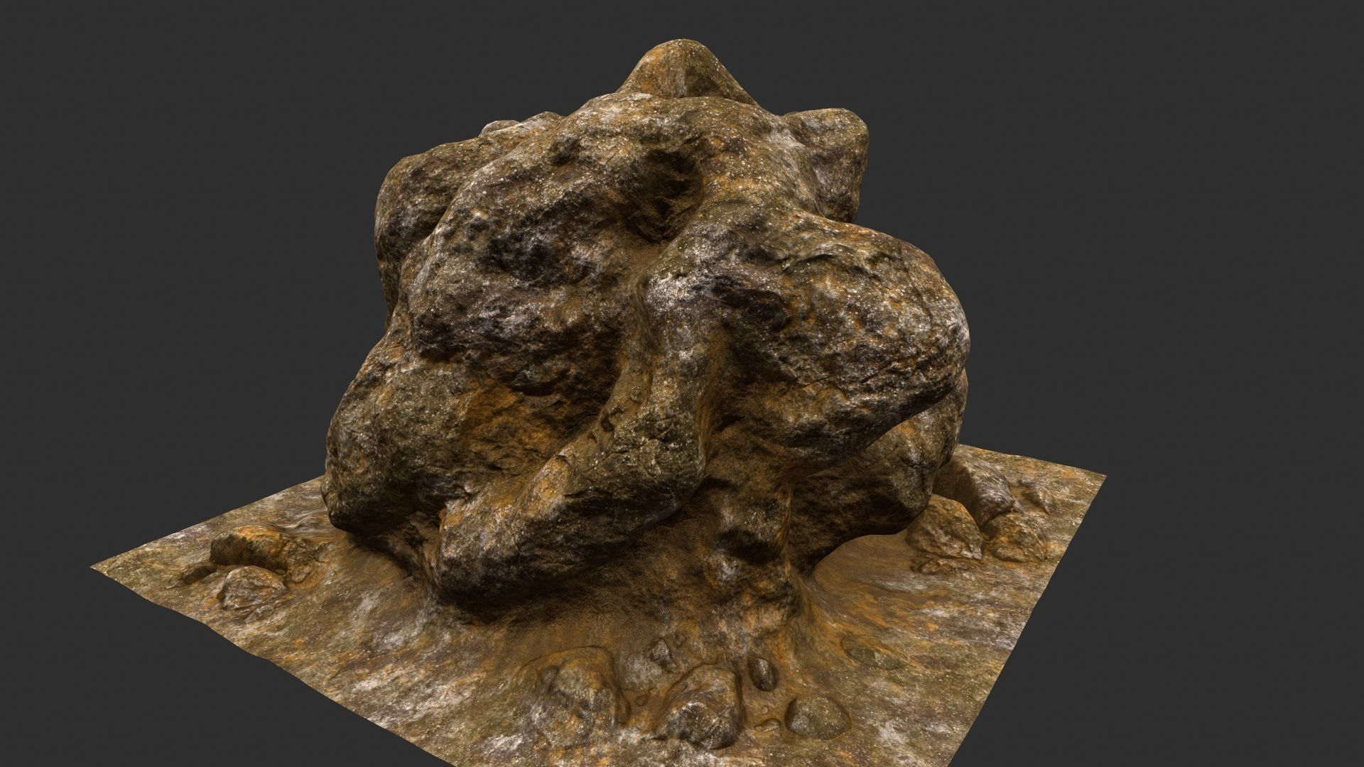 rocks mount 4 3D model_3