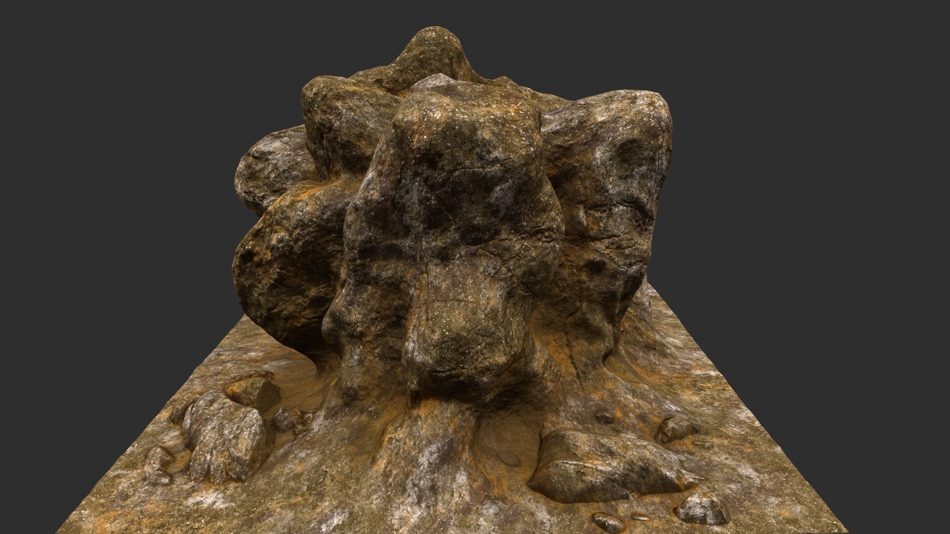 rocks mount 4 3D model_1