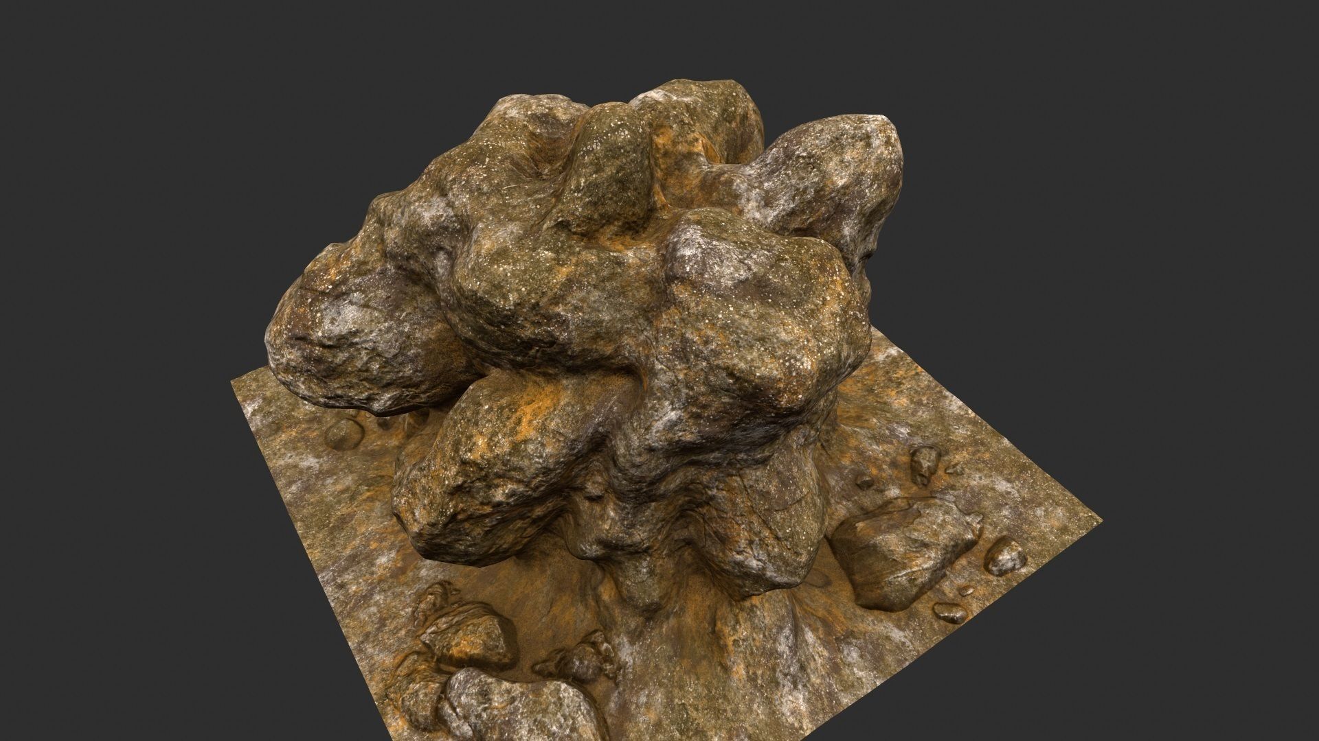 rocks mount 4 3D model_12