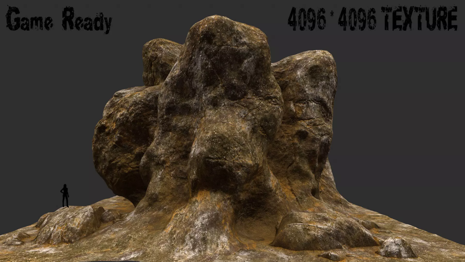 rocks mount 4 3D model_0