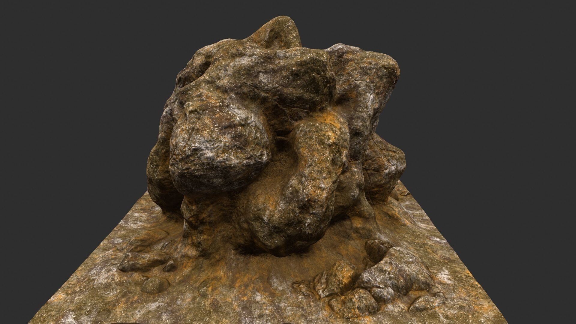 rocks mount 4 3D model_5