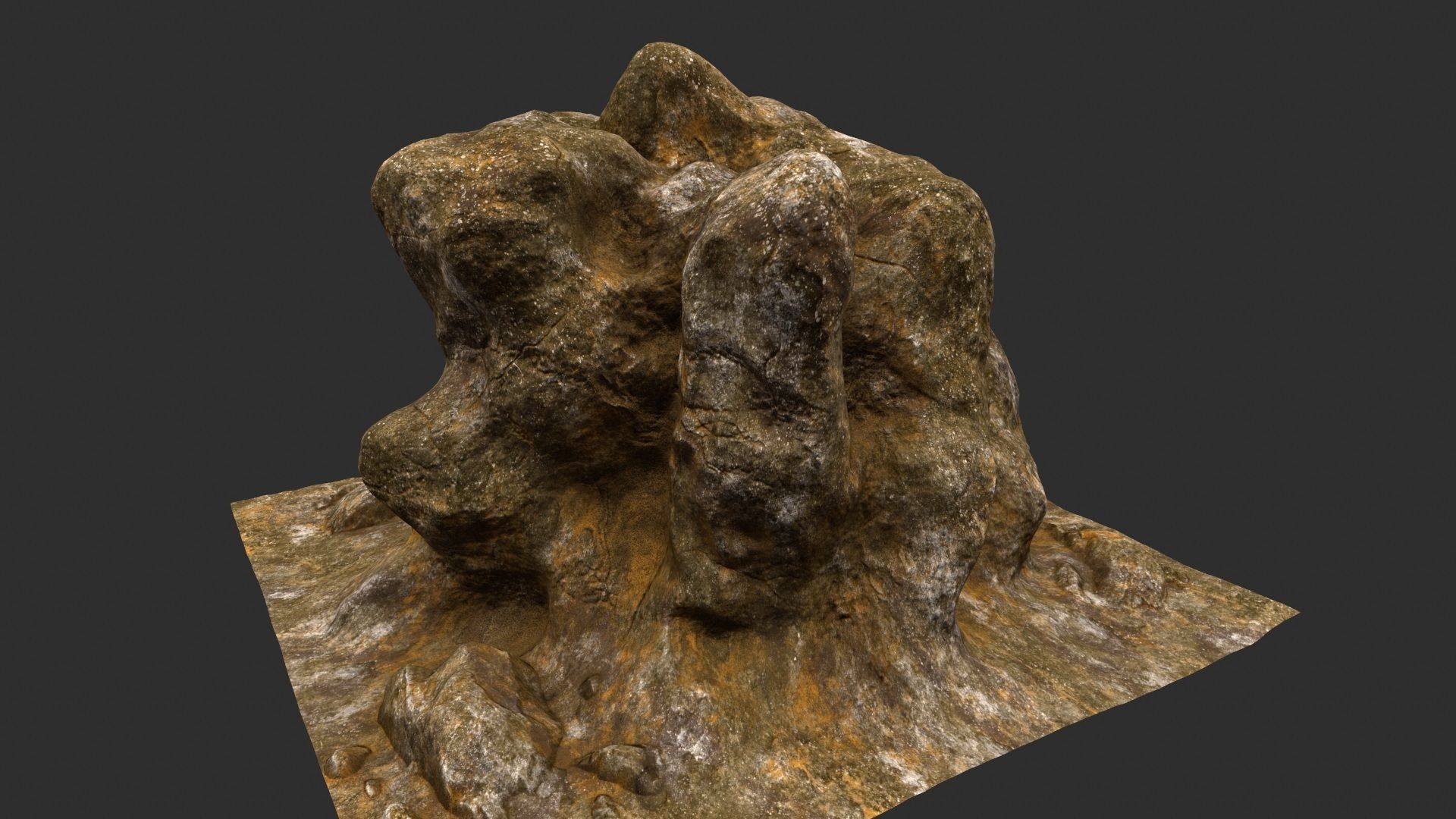 rocks mount 4 3D model_16