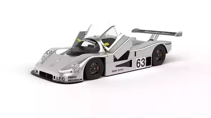 Mercedes Benz C9 1987 Sauber Racing HQ 3d model 3D model