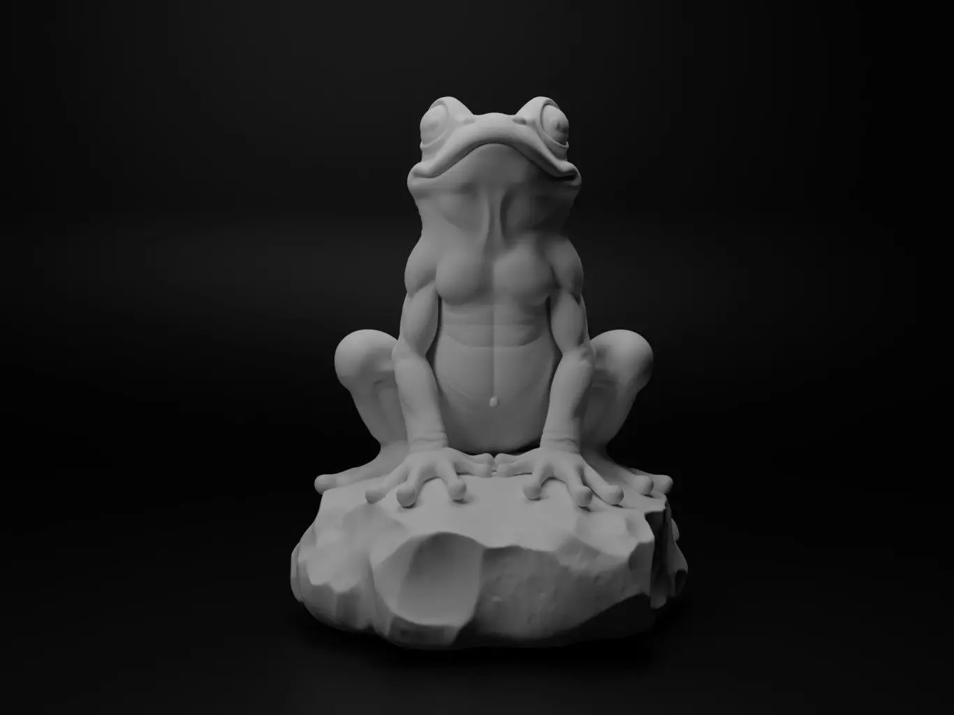 Frog Animal Figure 3D print model