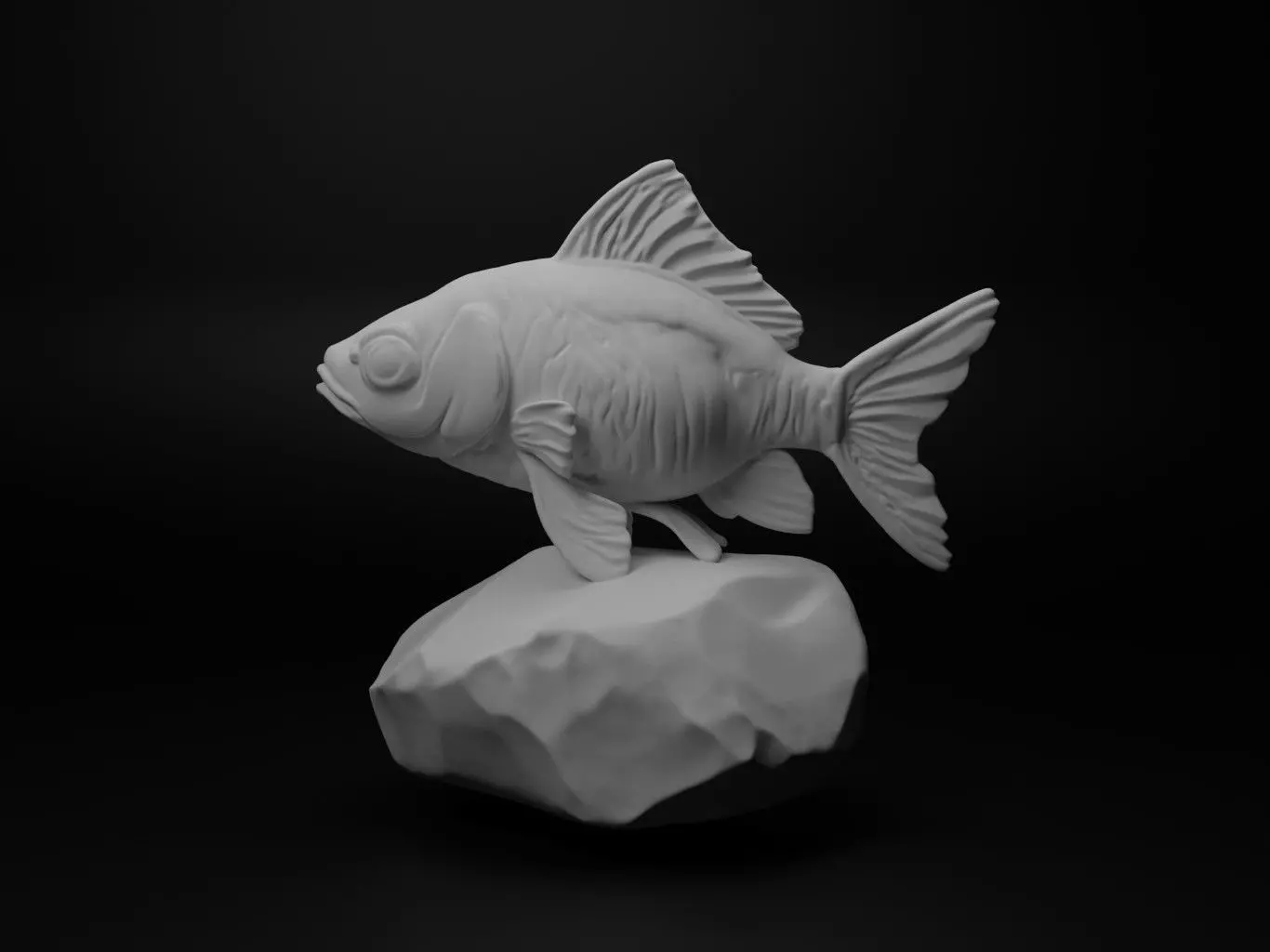 Goldfish Animal Figure 3D print model