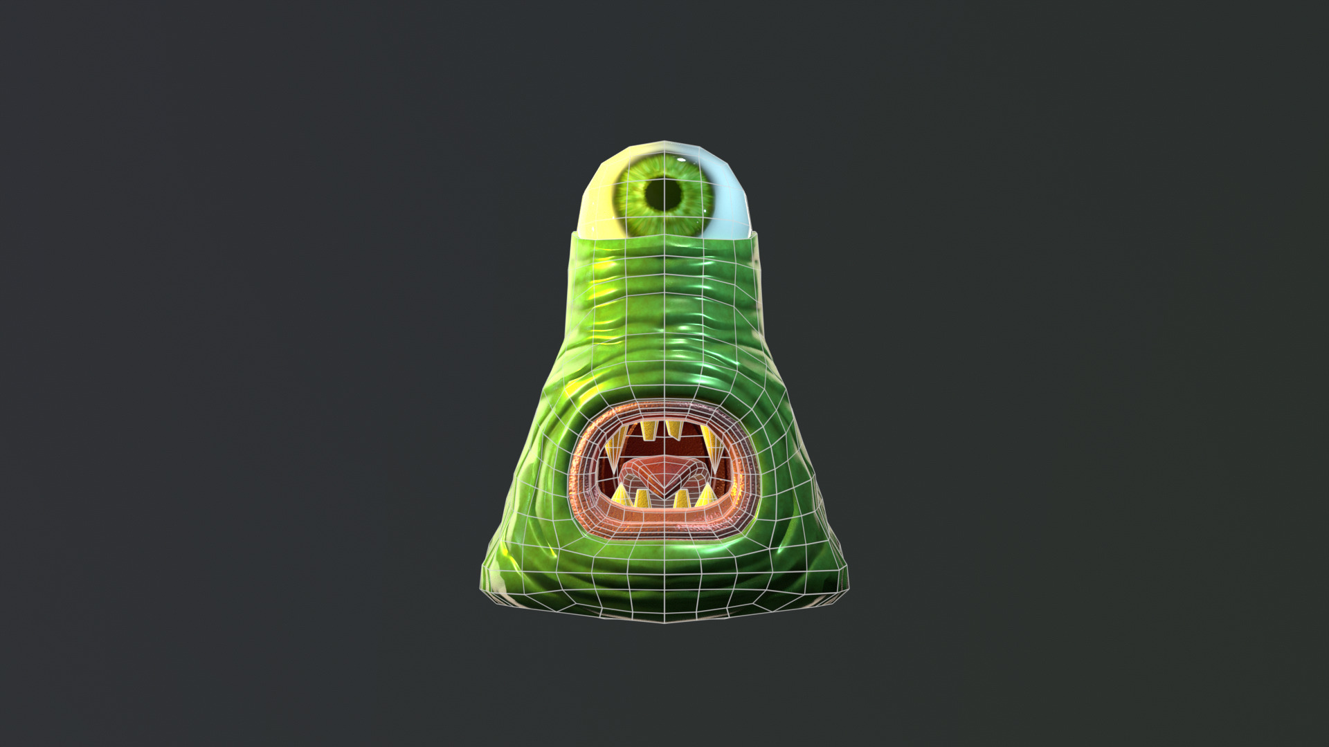 Slime Monster Low-poly 3D model_7