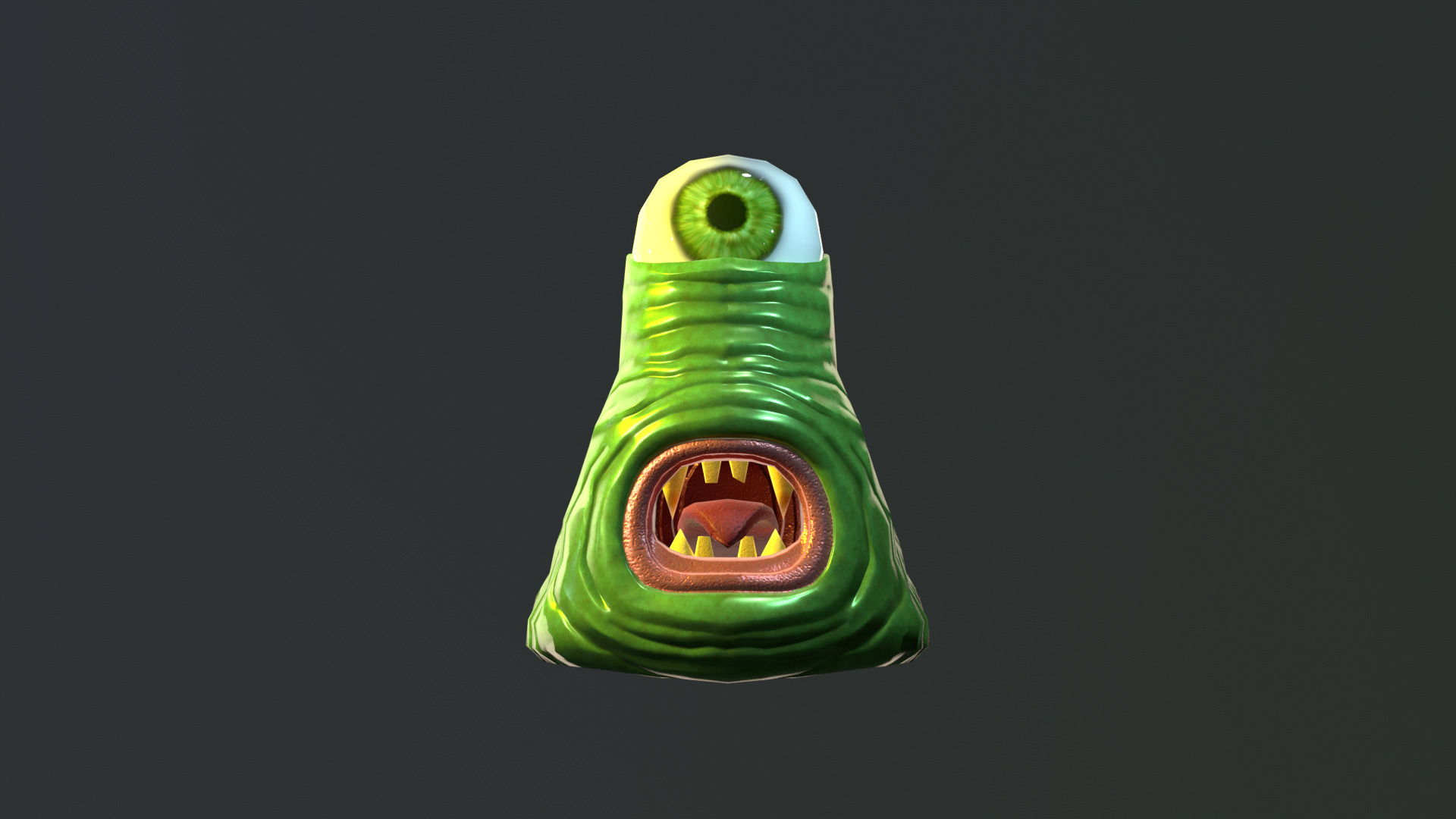 Slime Monster Low-poly 3D model_8