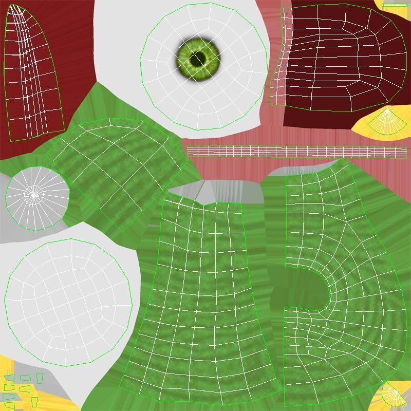 Slime Monster Low-poly 3D model_4