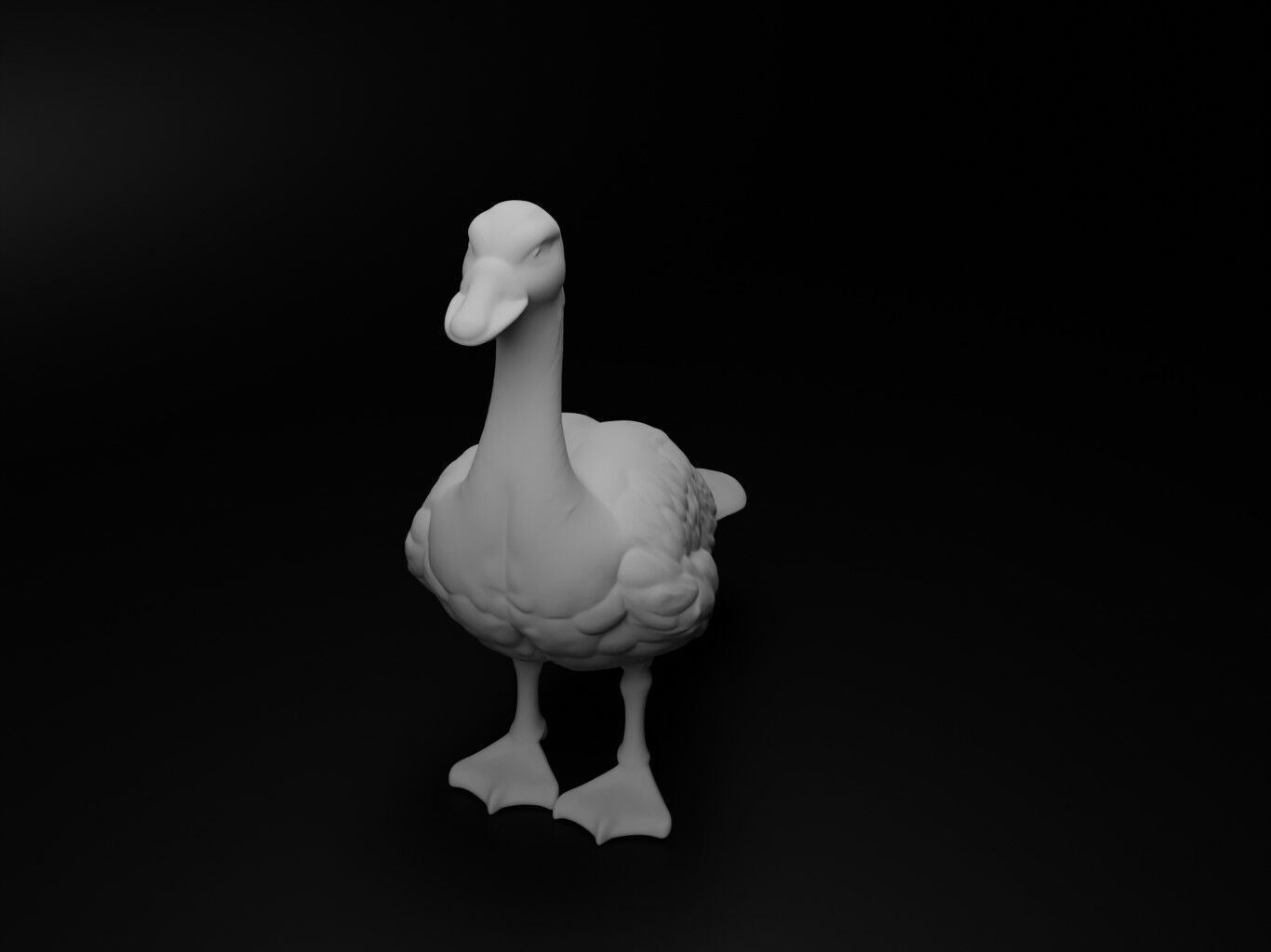 Goose Animal Figure 3D print model_2