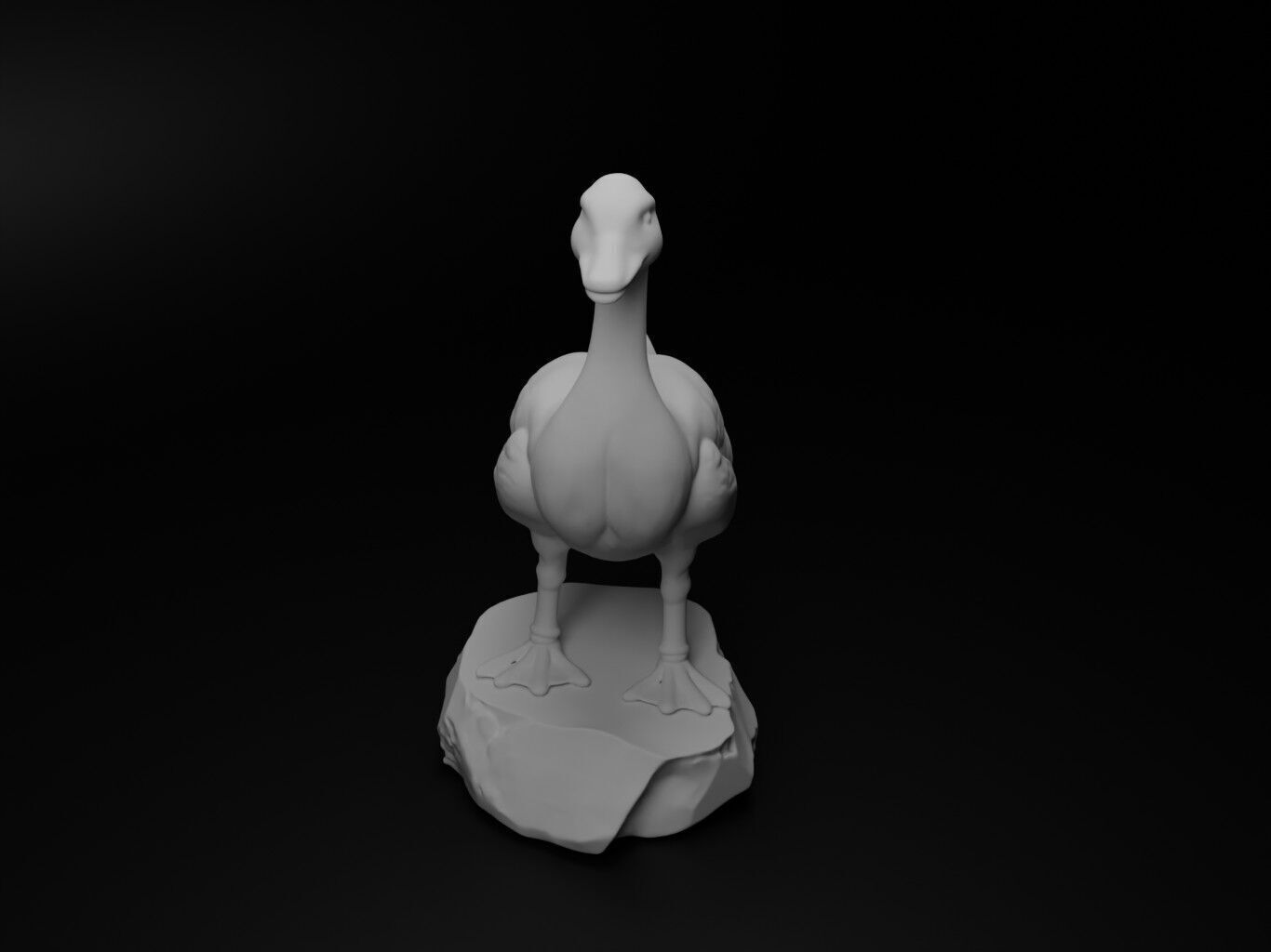 Goose Animal Figure 3D print model_2