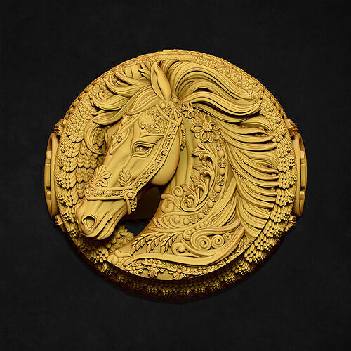 HORSE RING 3D print model