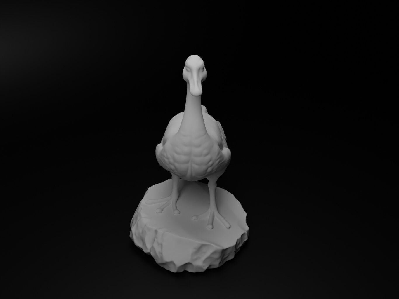 Goose Animal Figure 3D print model_2