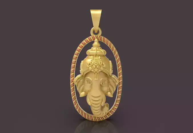 Ganesh Pendant - 0088