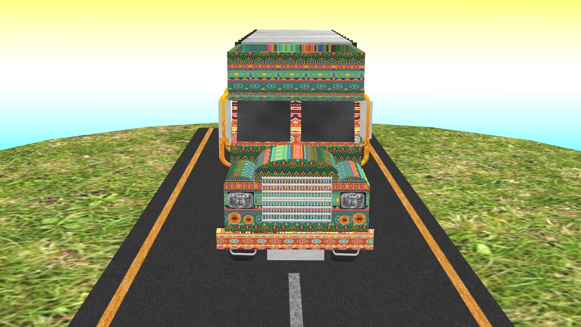 All types of Indian Trucks 3D Model Collection_27