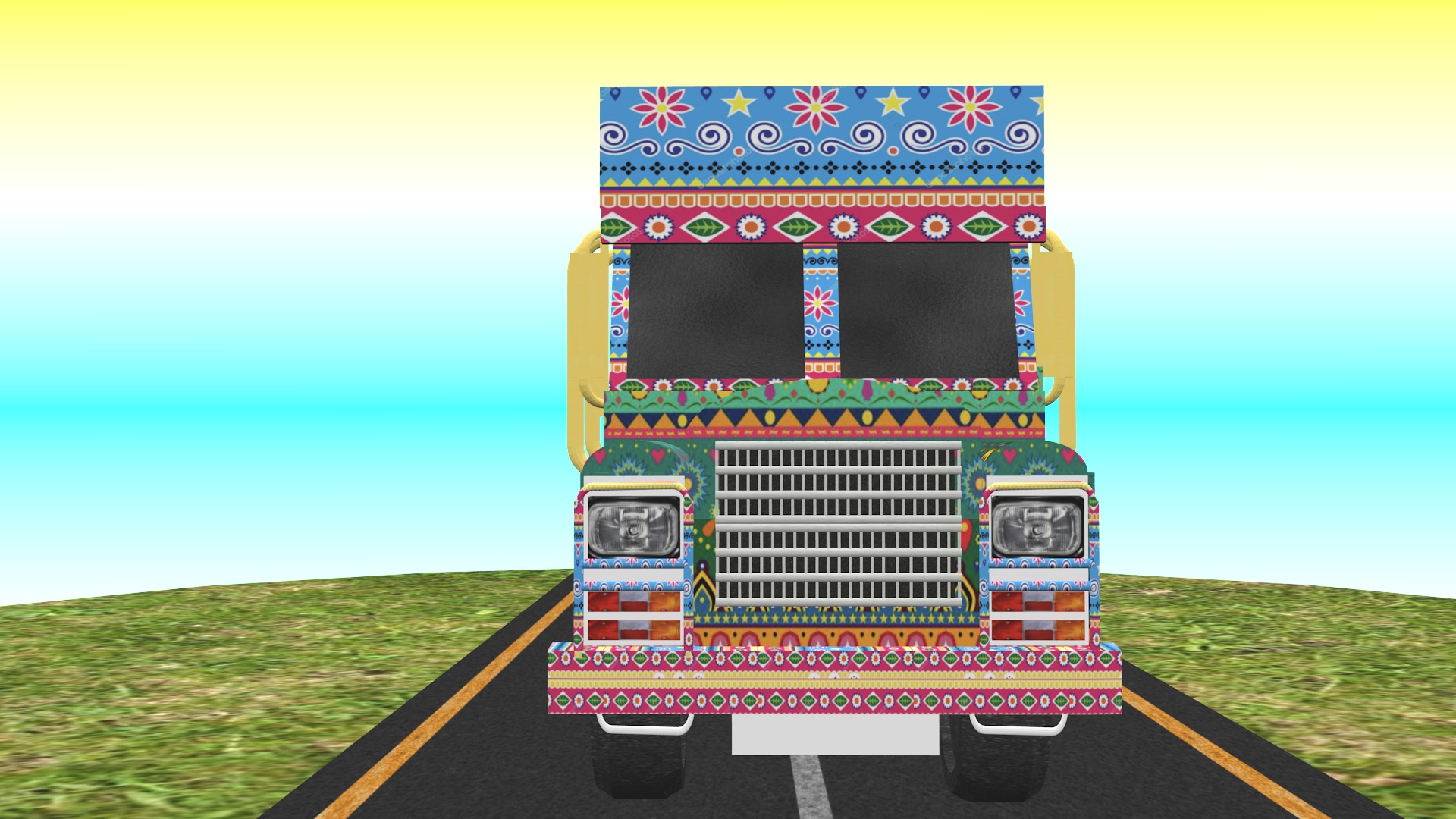 All types of Indian Trucks 3D Model Collection_67