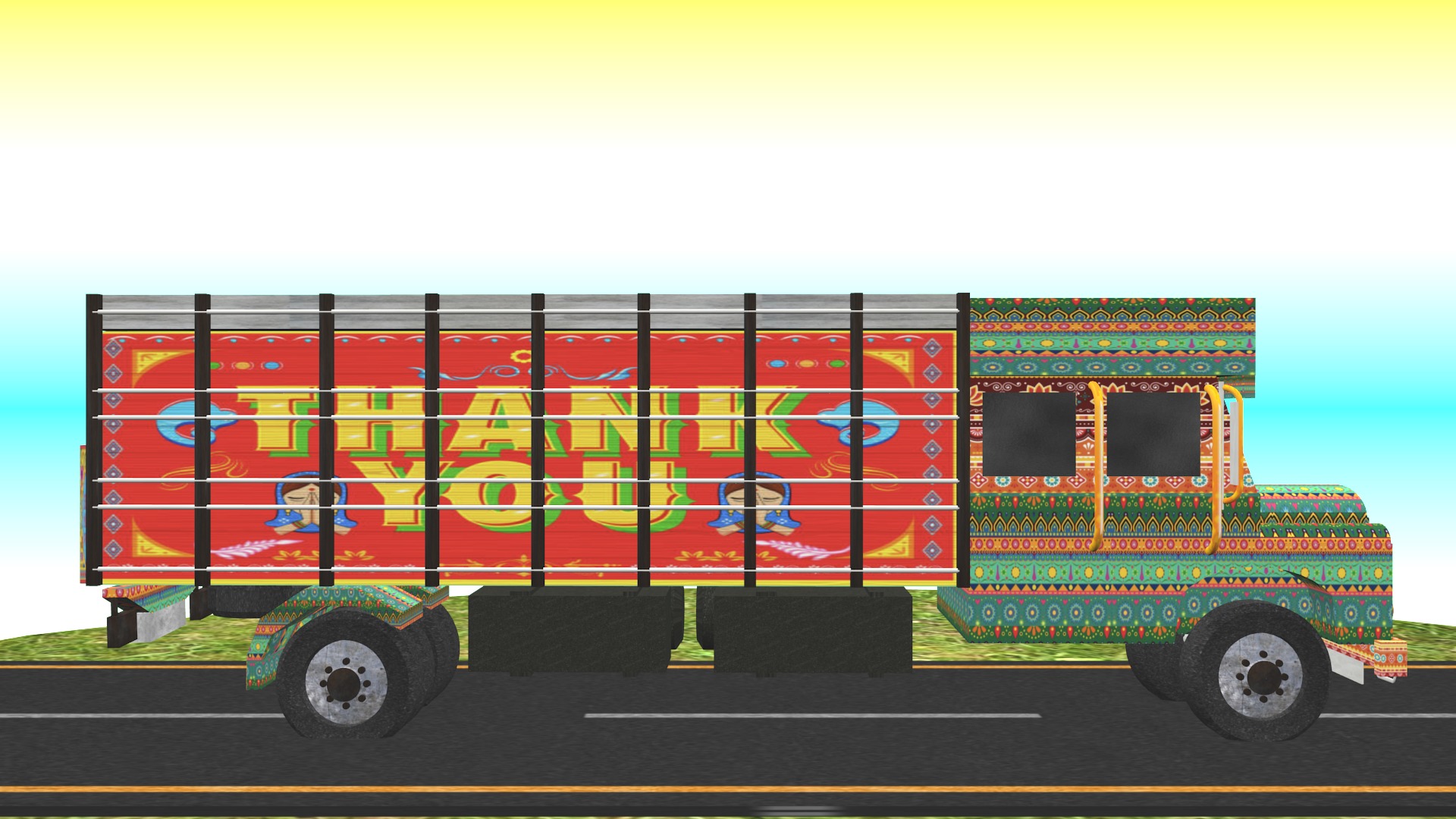 All types of Indian Trucks 3D Model Collection_30