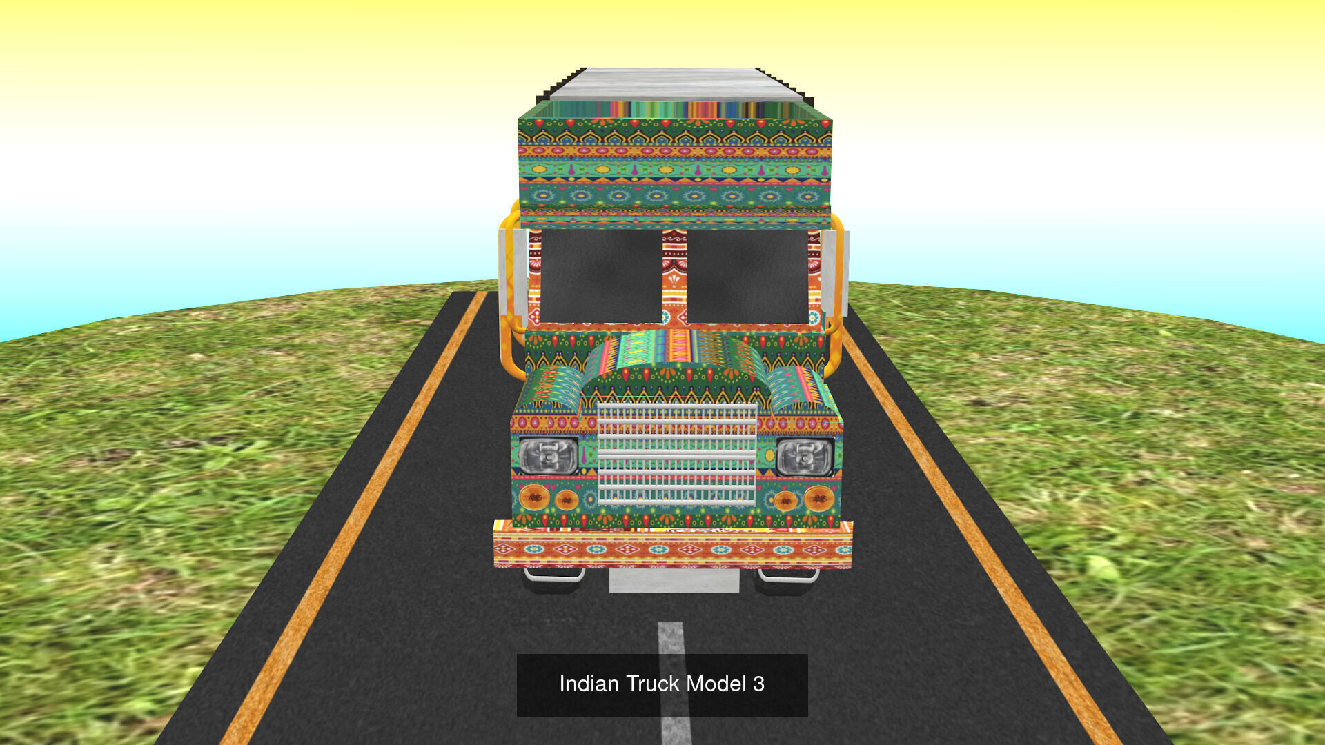 All types of Indian Trucks 3D Model Collection_4