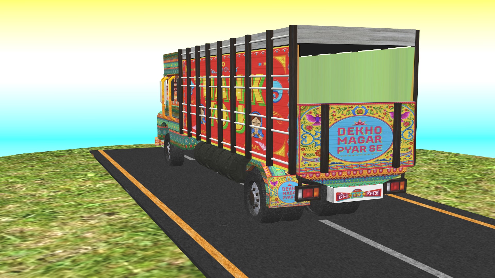 All types of Indian Trucks 3D Model Collection_34