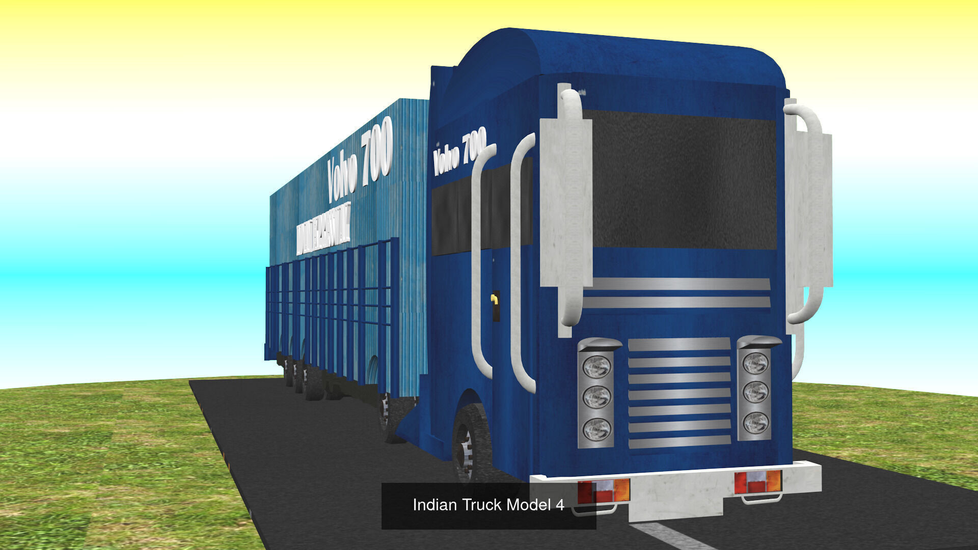 All types of Indian Trucks 3D Model Collection_6