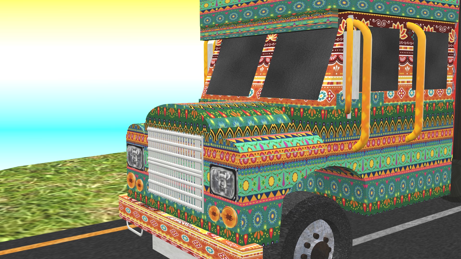 All types of Indian Trucks 3D Model Collection_28