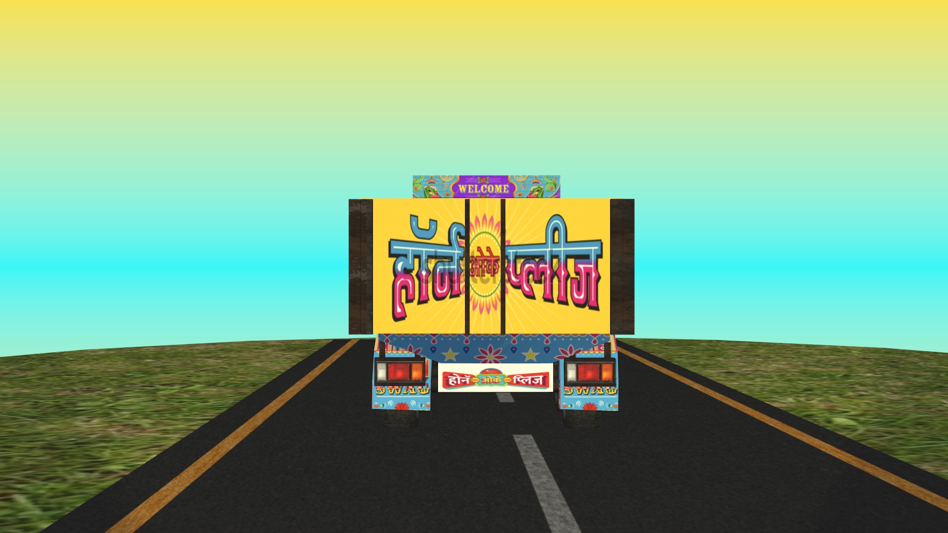 All types of Indian Trucks 3D Model Collection_9