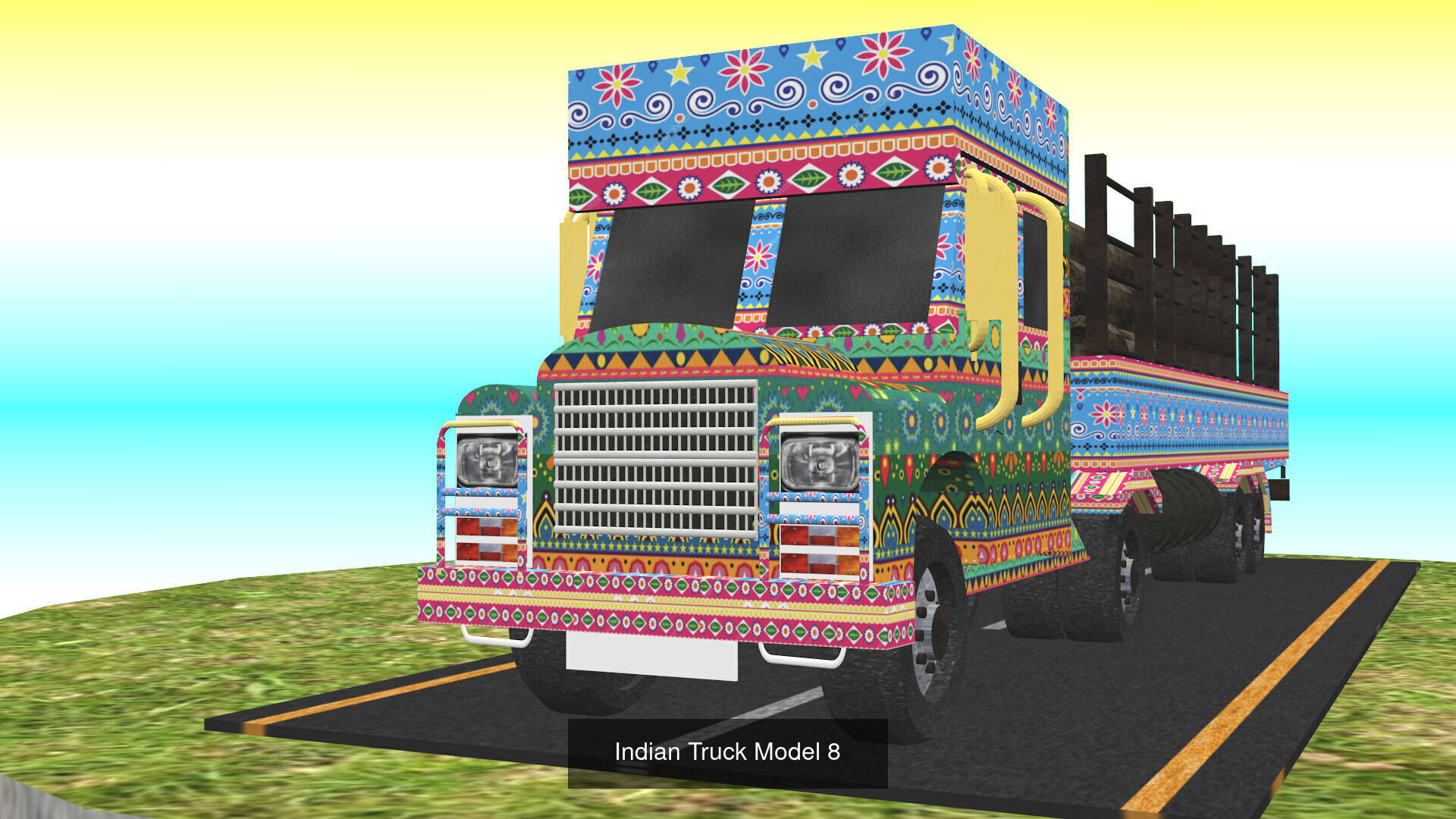 All types of Indian Trucks 3D Model Collection_14