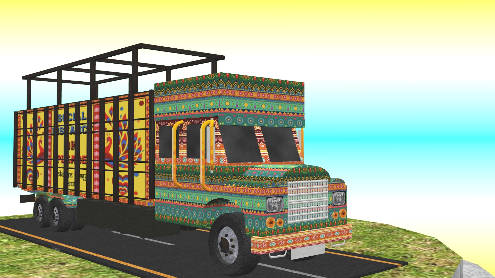All types of Indian Trucks 3D Model Collection_50