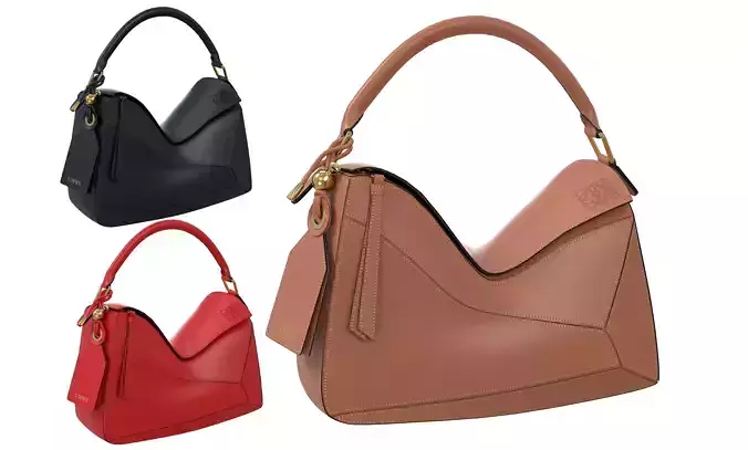 Loewe Puzzle Bag Low-poly 3D model