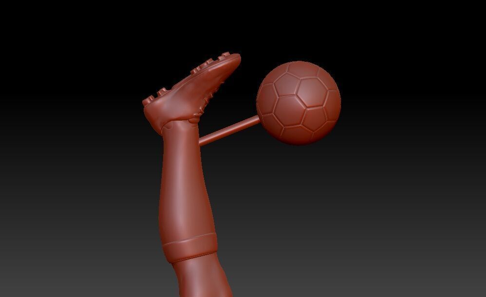 Pele Soccer Player 10 3D print model_3