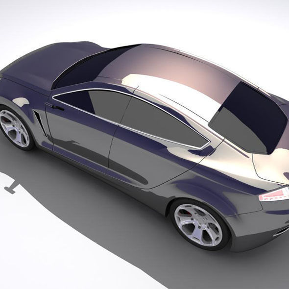 Concept car 3D model_2
