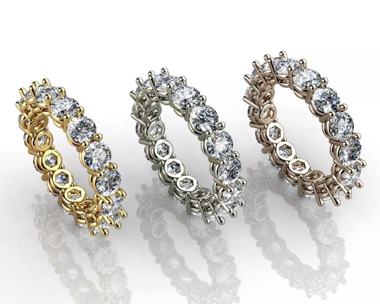 Ct Diamond Eternity Ring 3D print model