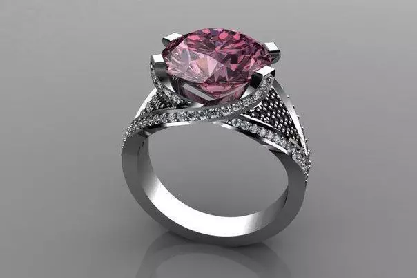 Diamond Ring 3D print model_0