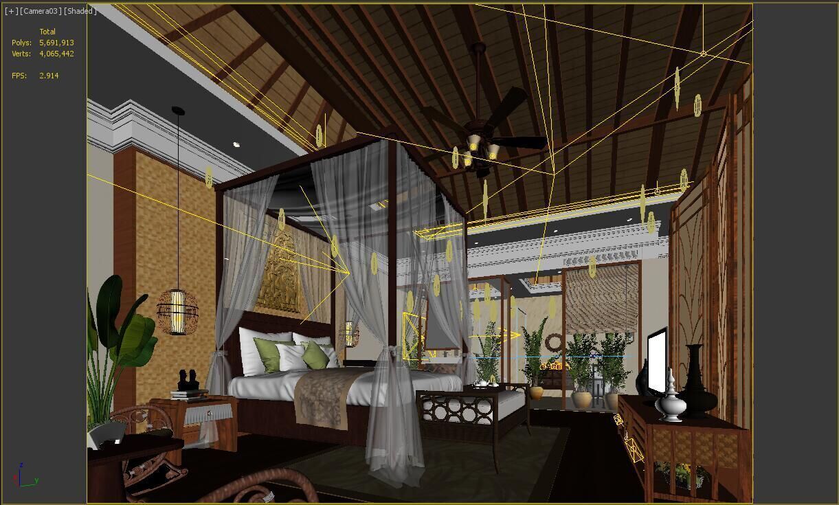 Hotel room  3D model_5