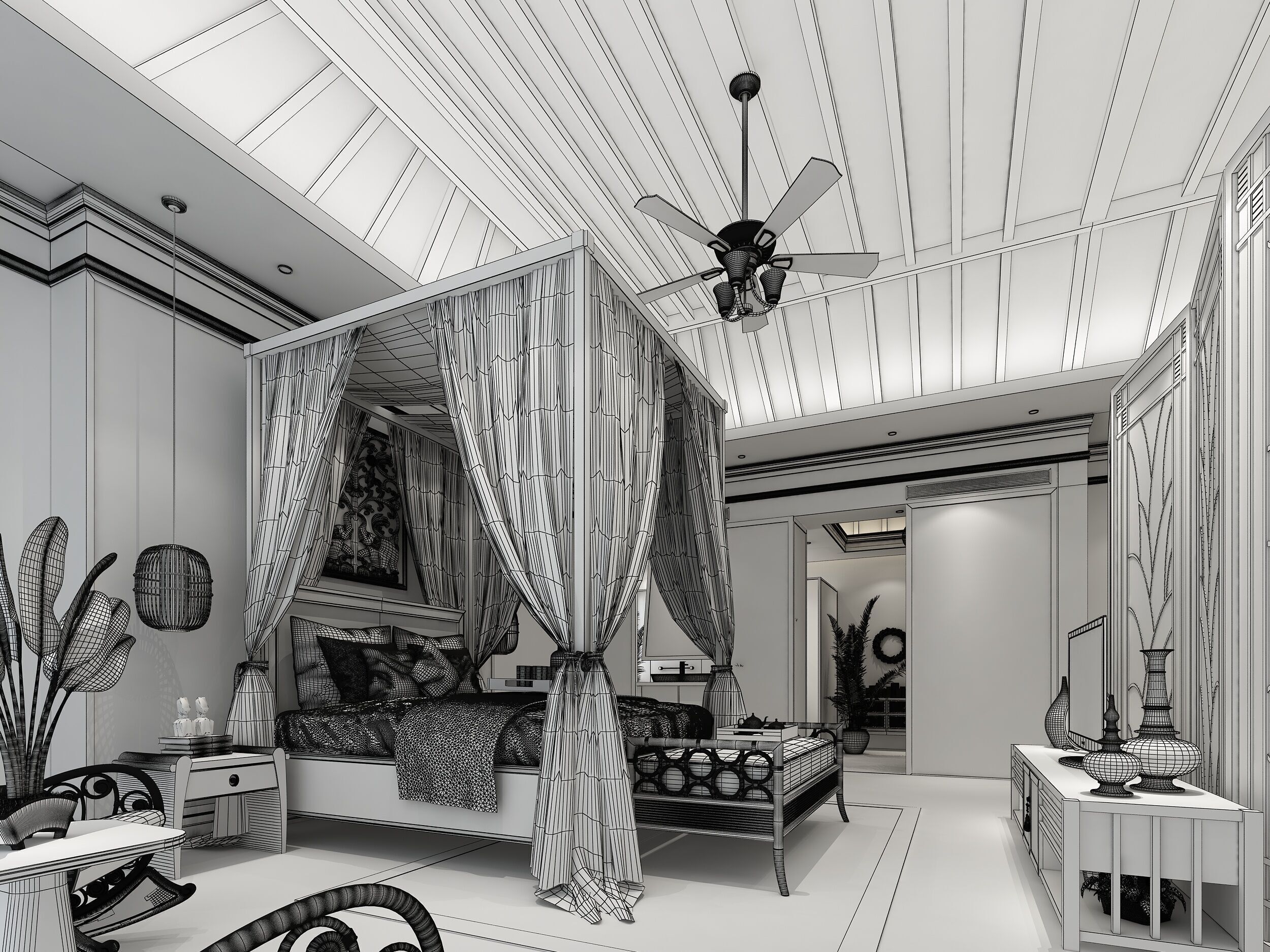 Hotel room  3D model_8