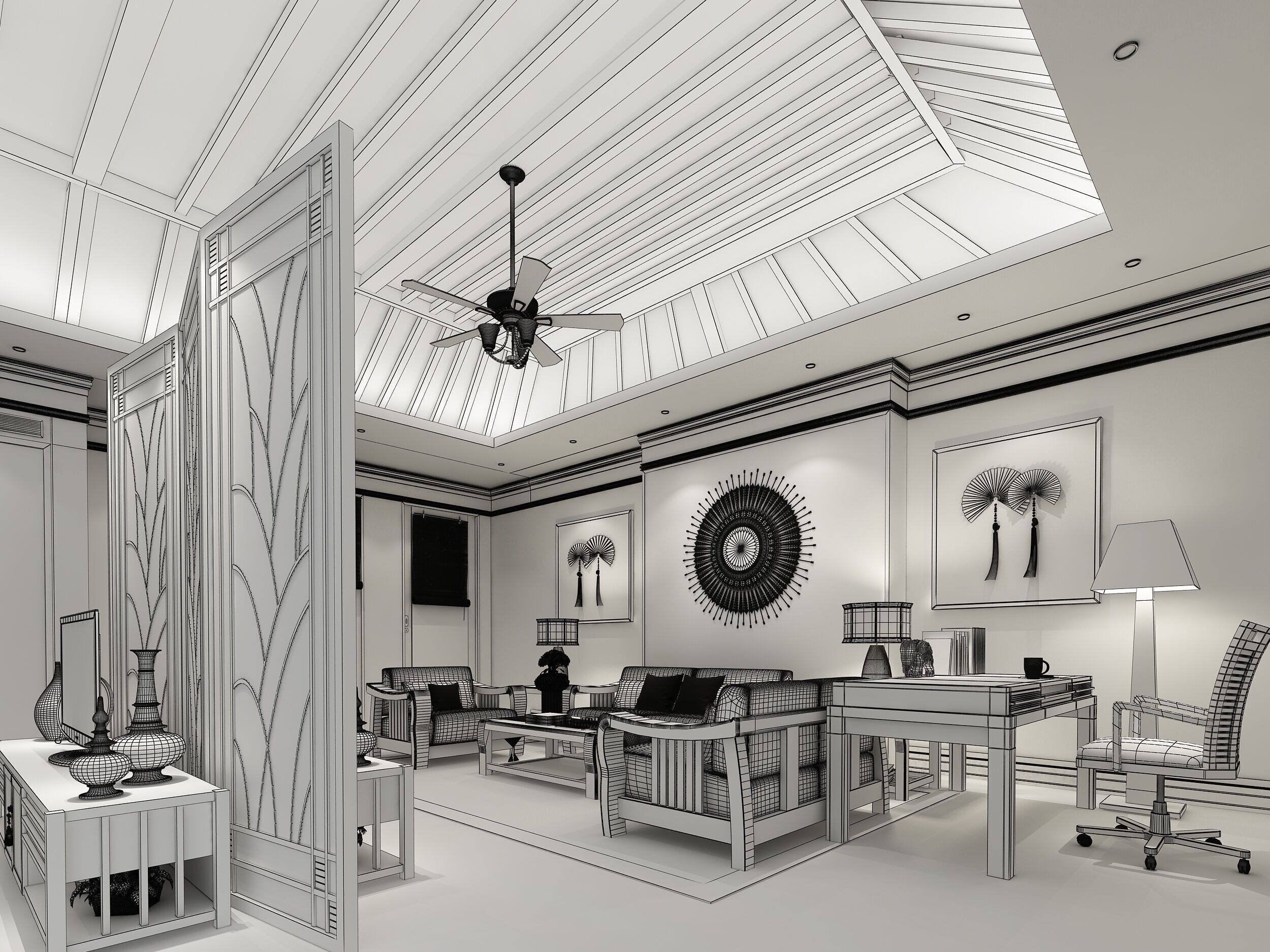 Hotel room  3D model_9