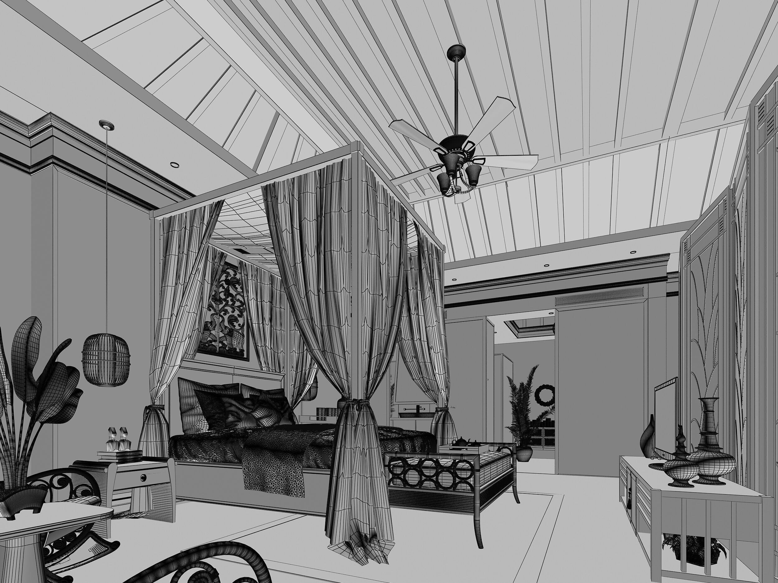 Hotel room  3D model_11