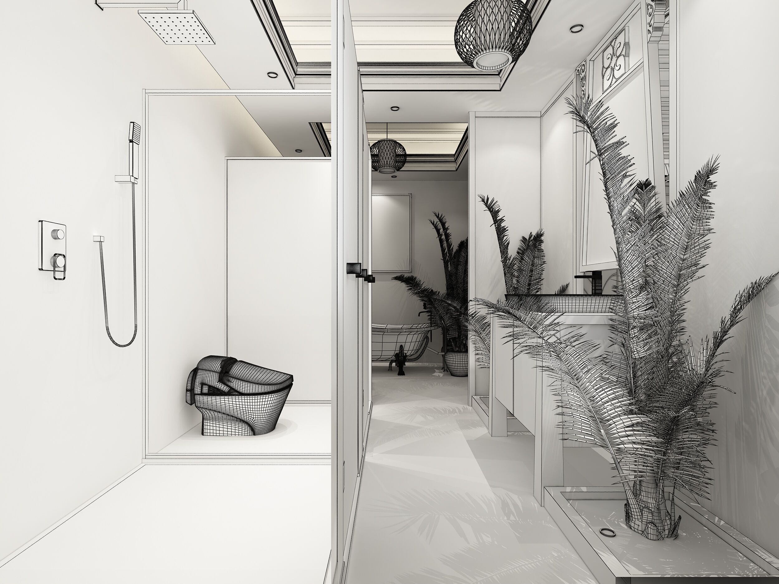 Hotel room  3D model_10