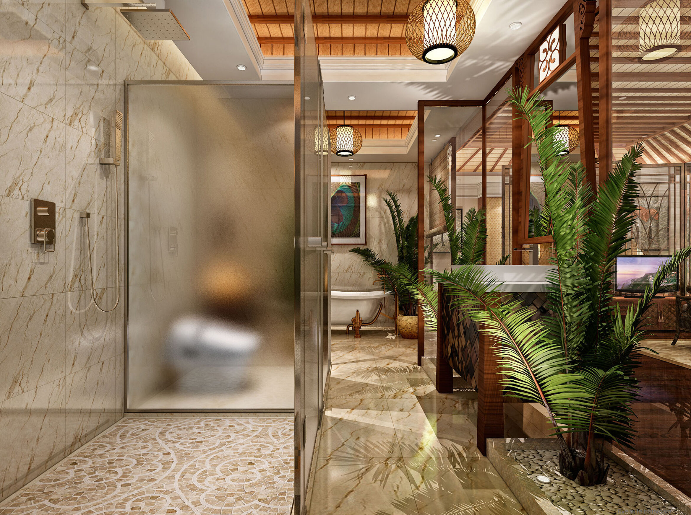 Hotel room  3D model_2