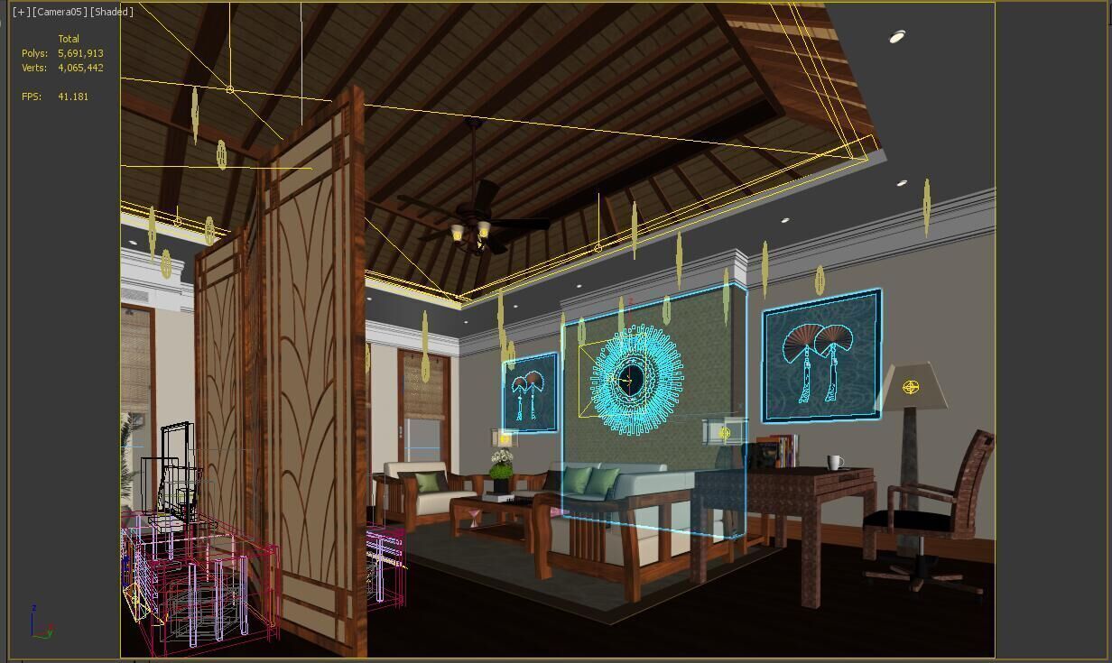 Hotel room  3D model_3