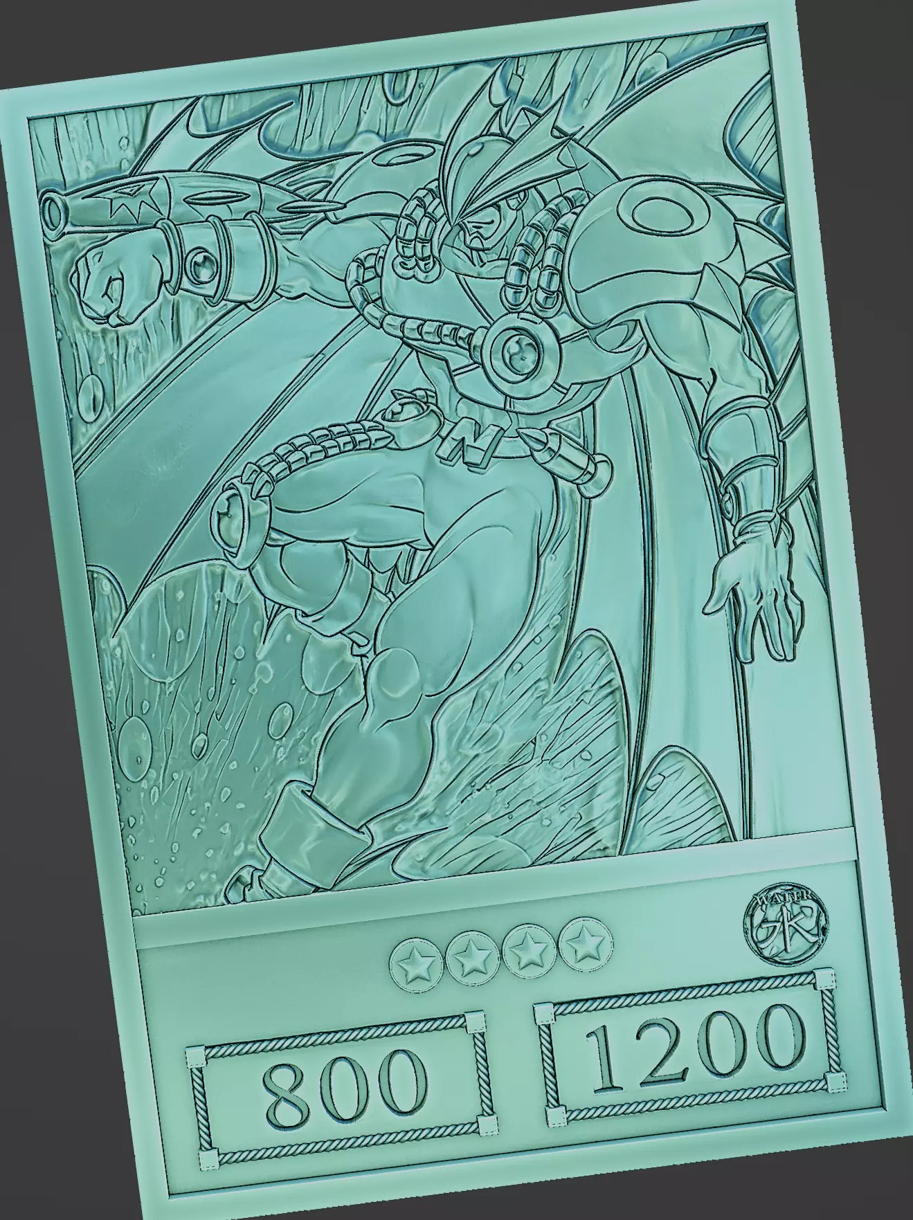 Elemental HERO Neo Bubbleman - yu-gi-oh Free 3D print model