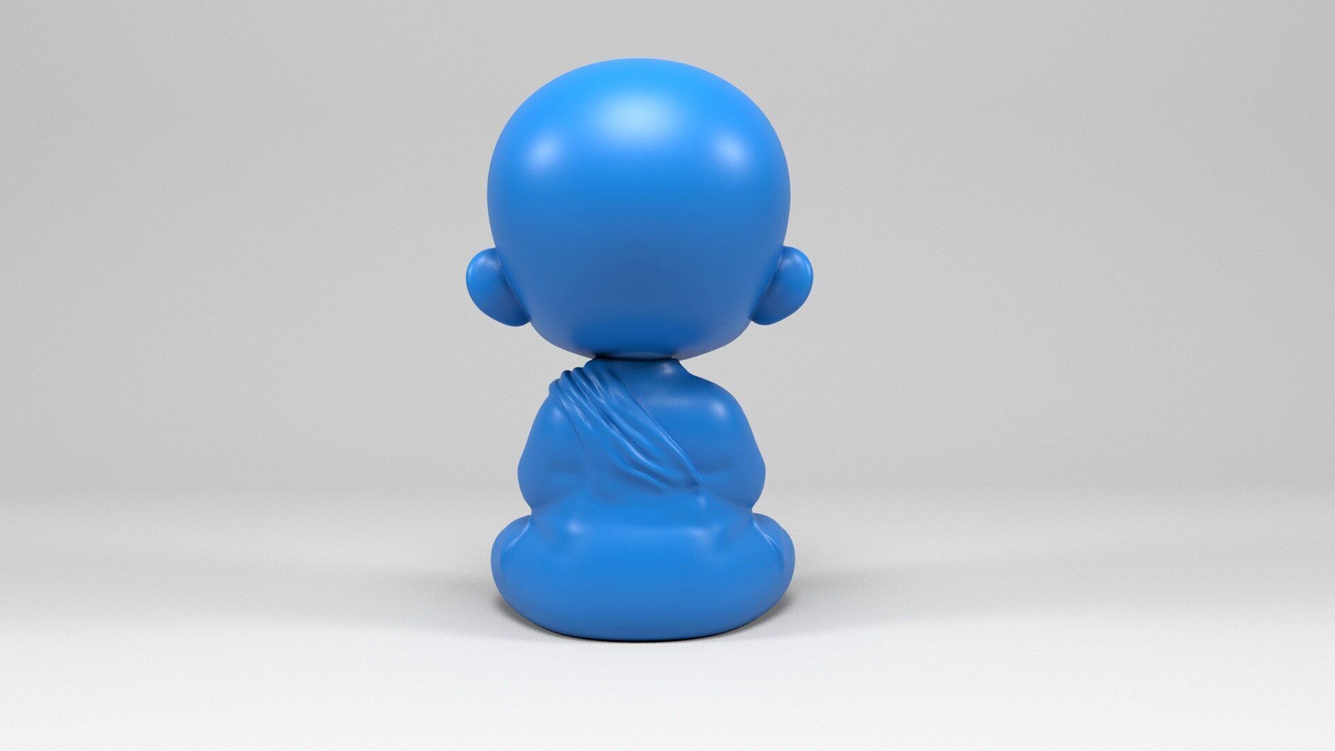 Buddhist monk 3D print model_6