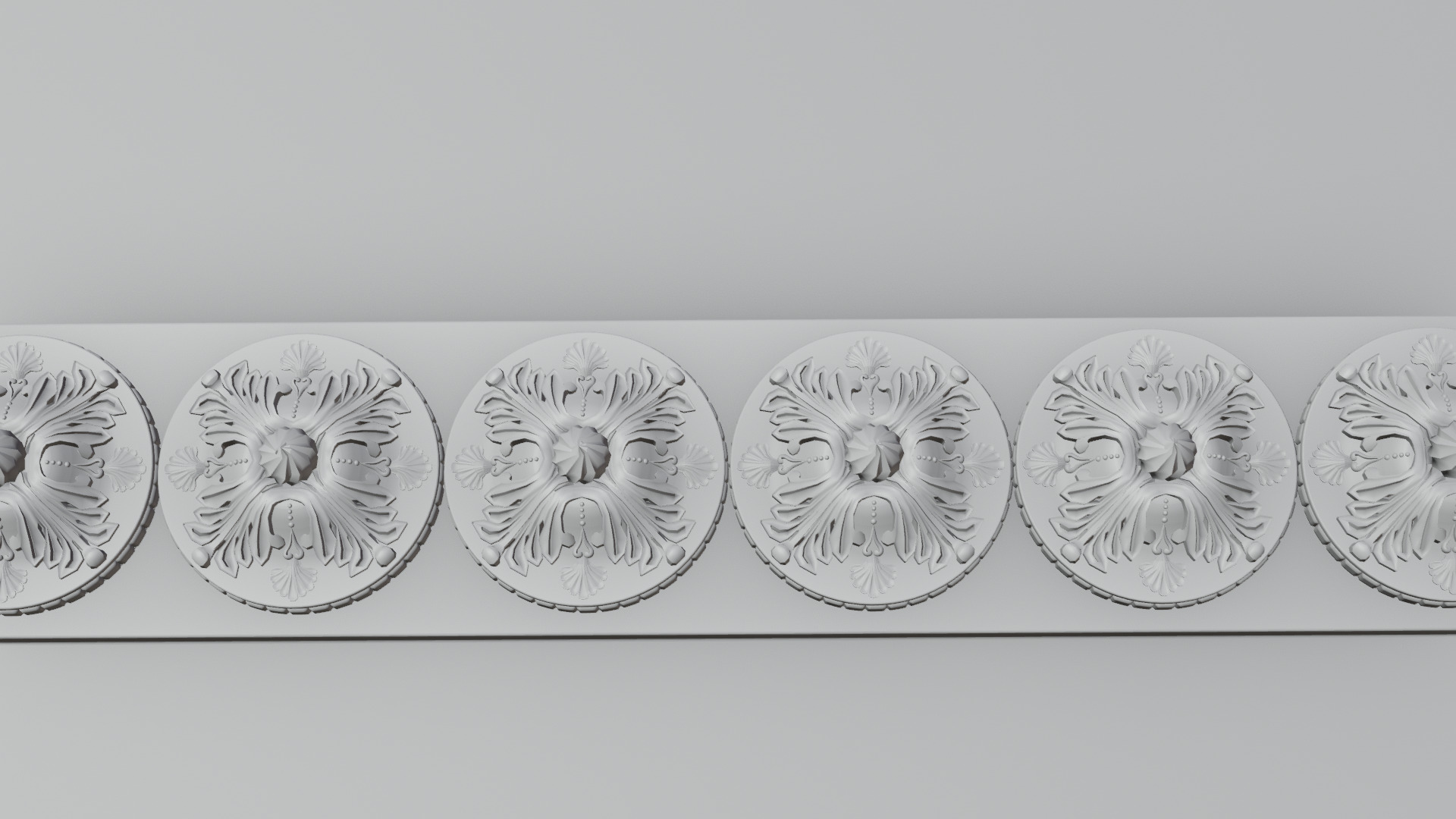 Golden Asalto Game Board with Gems Design 3D model_17