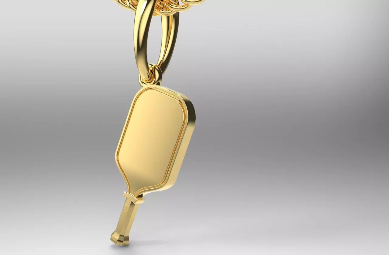 Pickleall Rocket Pendant 3D print model_0