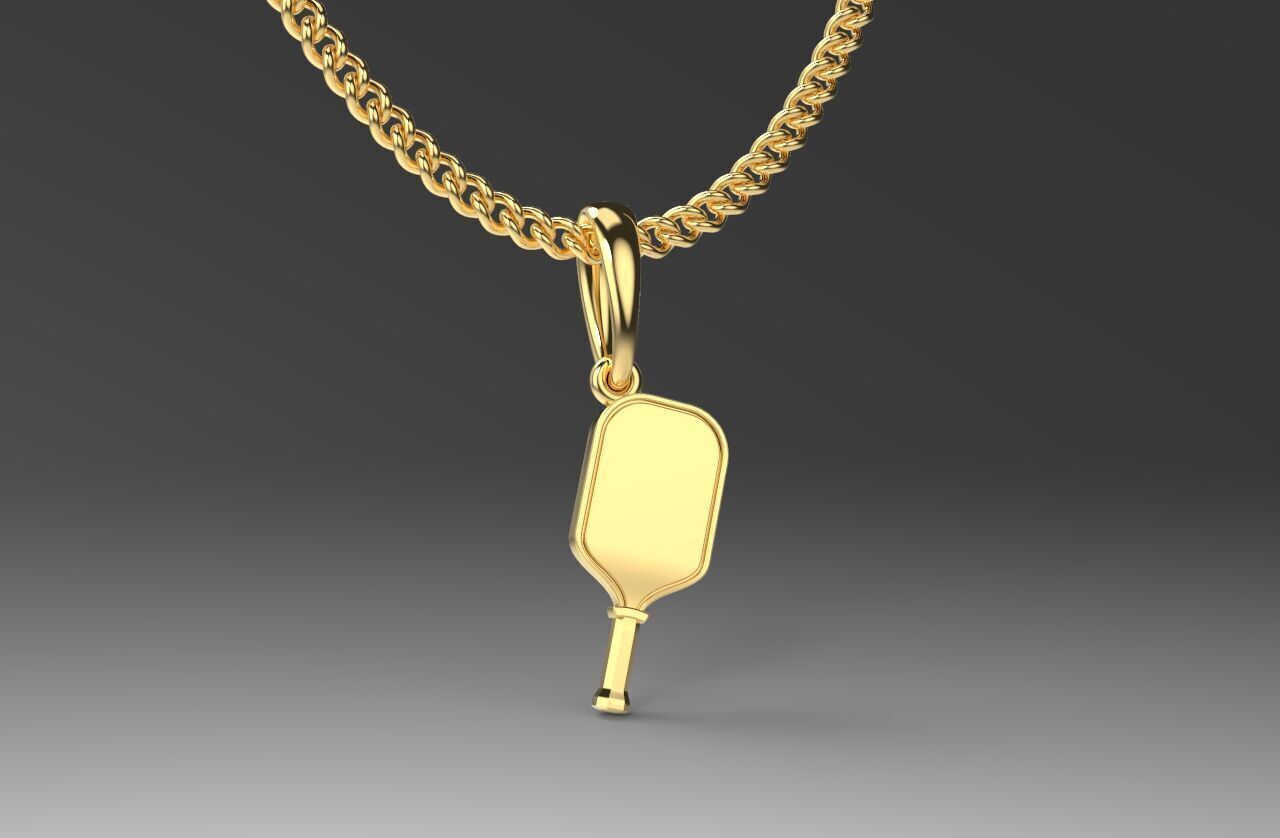 Pickleall Rocket Pendant 3D print model_2