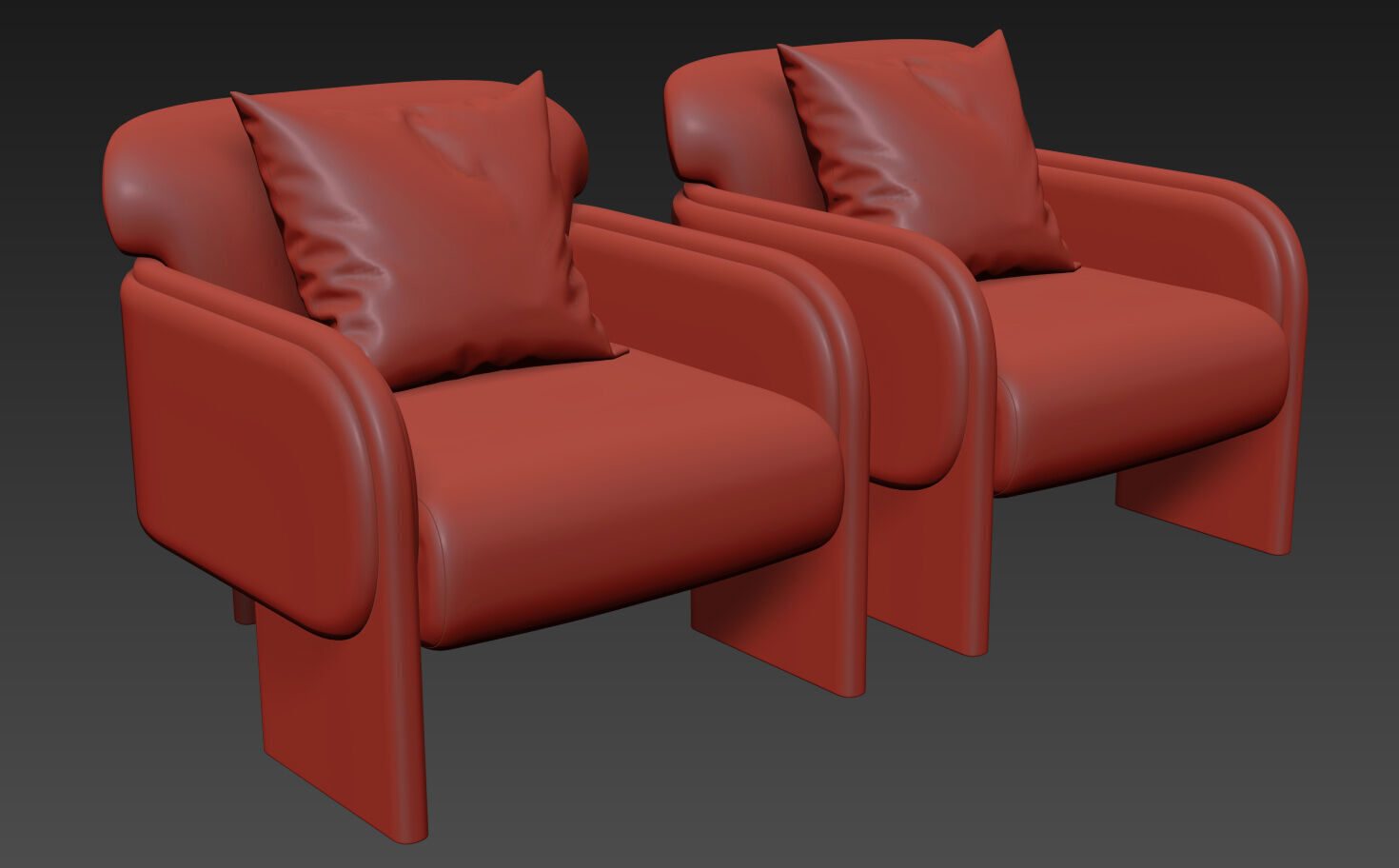 Eddie Boucle Armchair By Soho Home 3D model_7