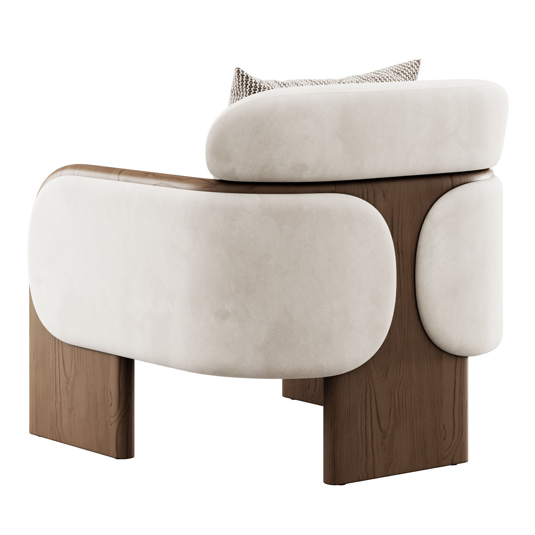 Eddie Boucle Armchair By Soho Home 3D model_3
