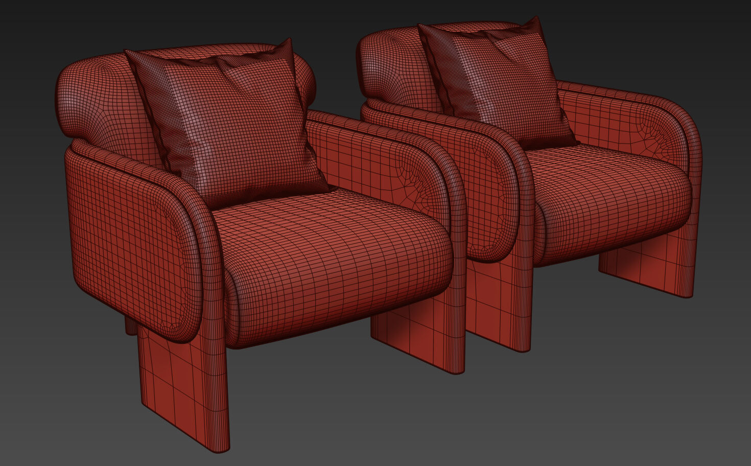 Eddie Boucle Armchair By Soho Home 3D model_8